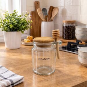 FRASCO MIEL TAPA BAMBU 250ML L-3171